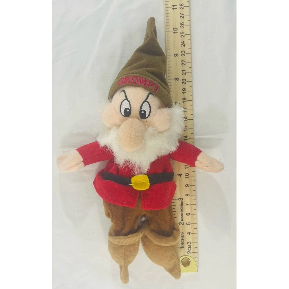 Disney Store Grumpy Plush Toy Snow White & Seven Dwarfs Stuffed Animal 10 1/2